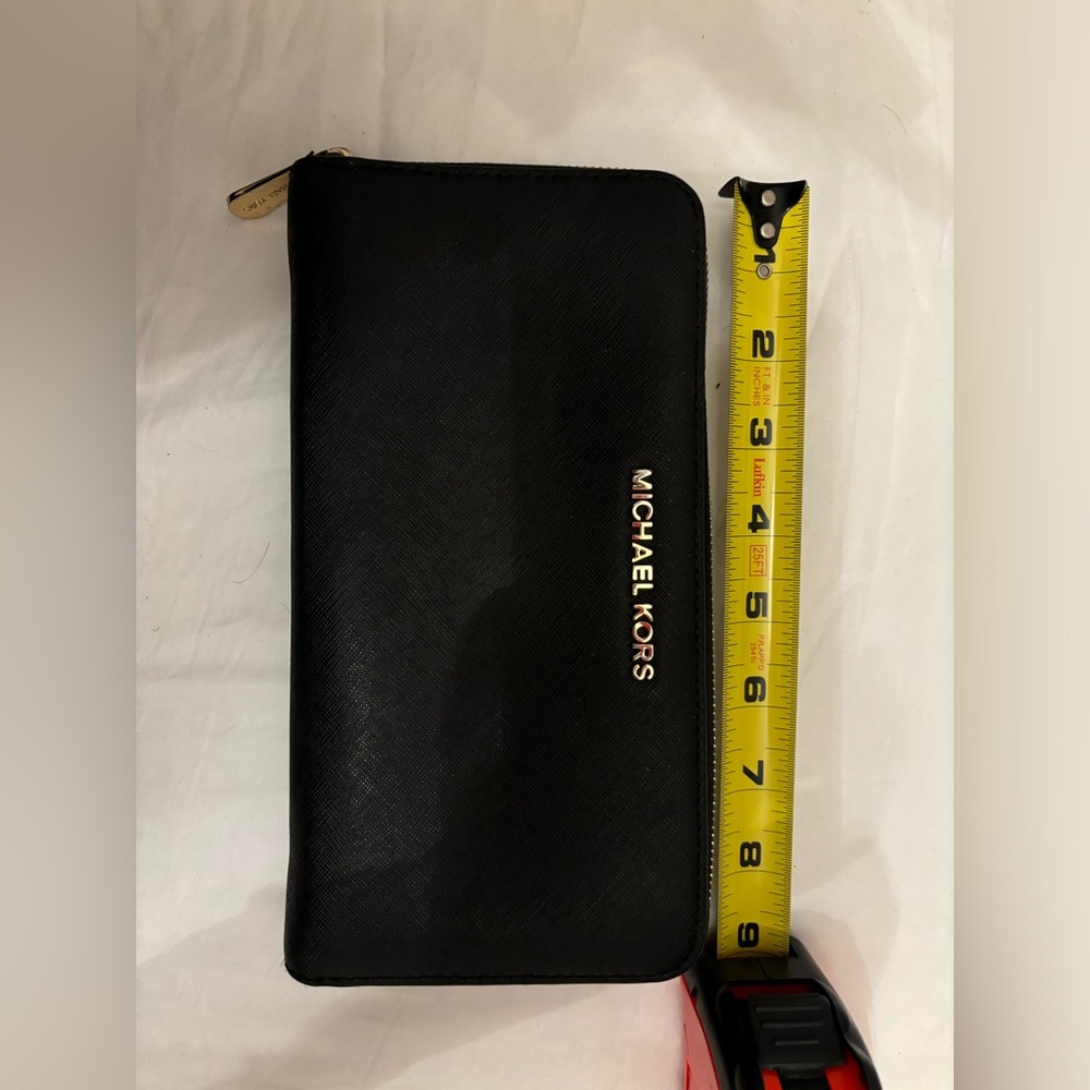 Large black Michael Kors travel wallet